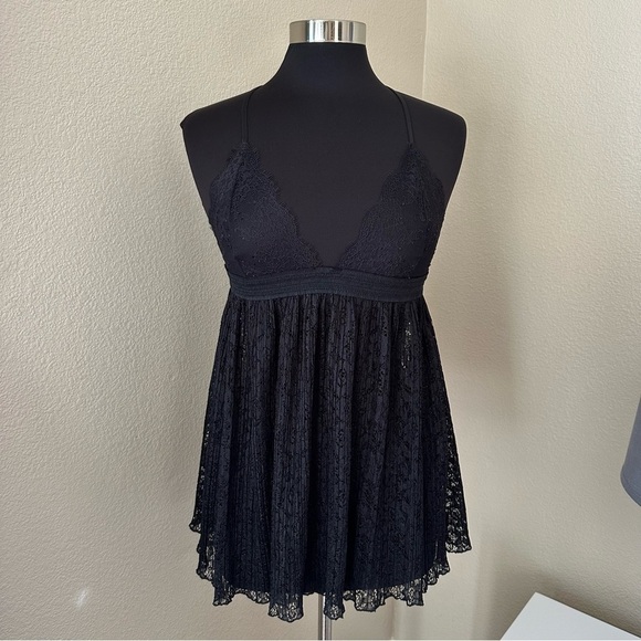 Victoria's Secret Other - Victoria's Secret Black Lace Babydoll Chemise